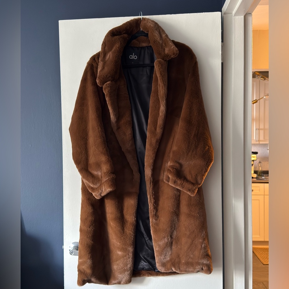 ALO Yoga Brown Teddy Jacket
